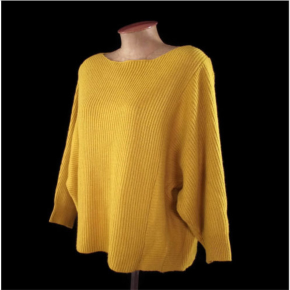 🚫SOLD🚫 Anthro Ruby Moon Ochre Mustard Sweater - Picture 2 of 5